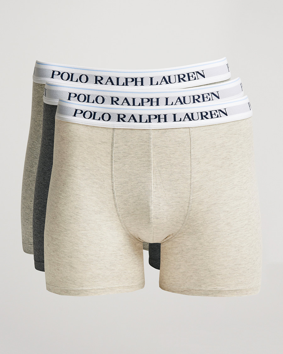Polo Ralph Lauren 3-Pack Boxer Brief Heather/Grey/Charcoal CareOfCarl.dk