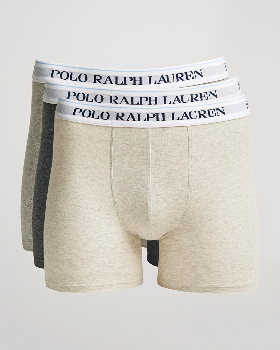 Herre | Undertøj | Polo Ralph Lauren | 3-Pack Boxer Brief Heather/Grey/Charcoal