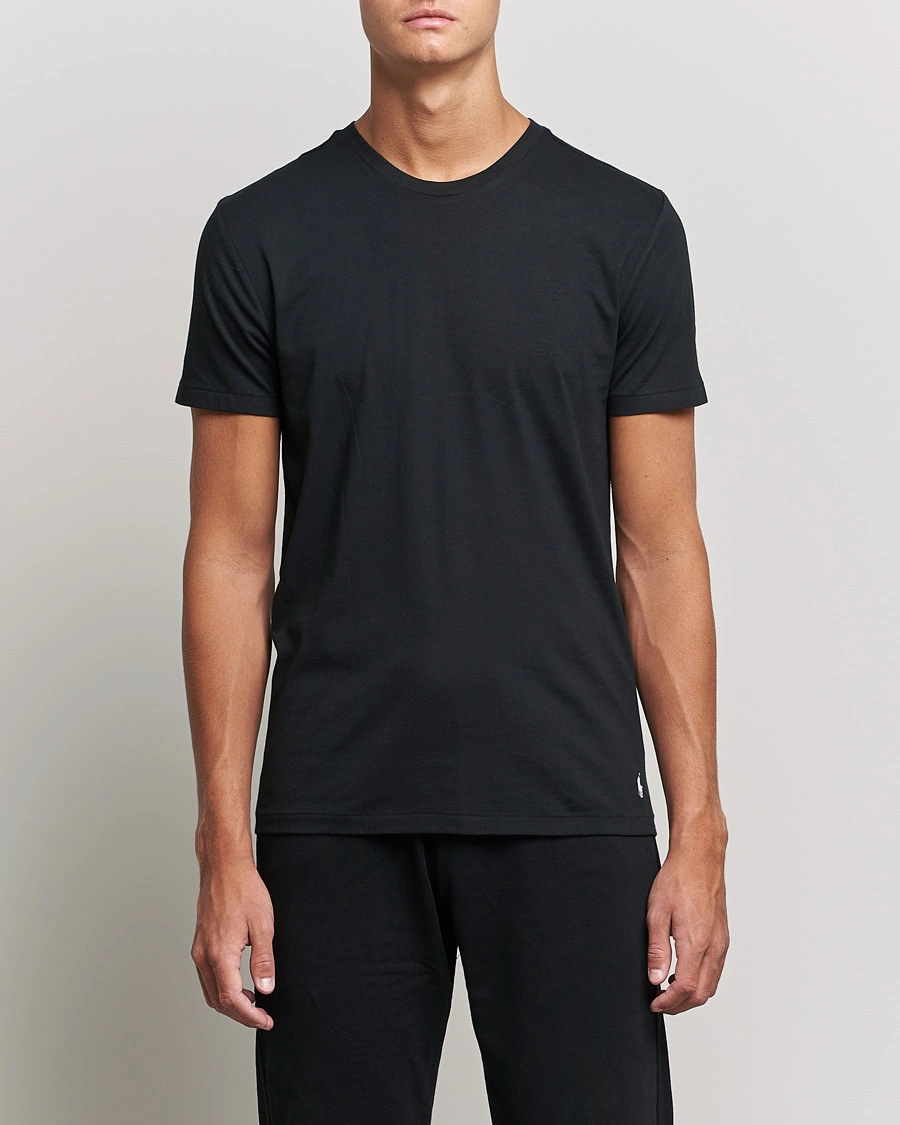 Herre |  | Polo Ralph Lauren | 3-Pack Crew Neck T-Shirt Black