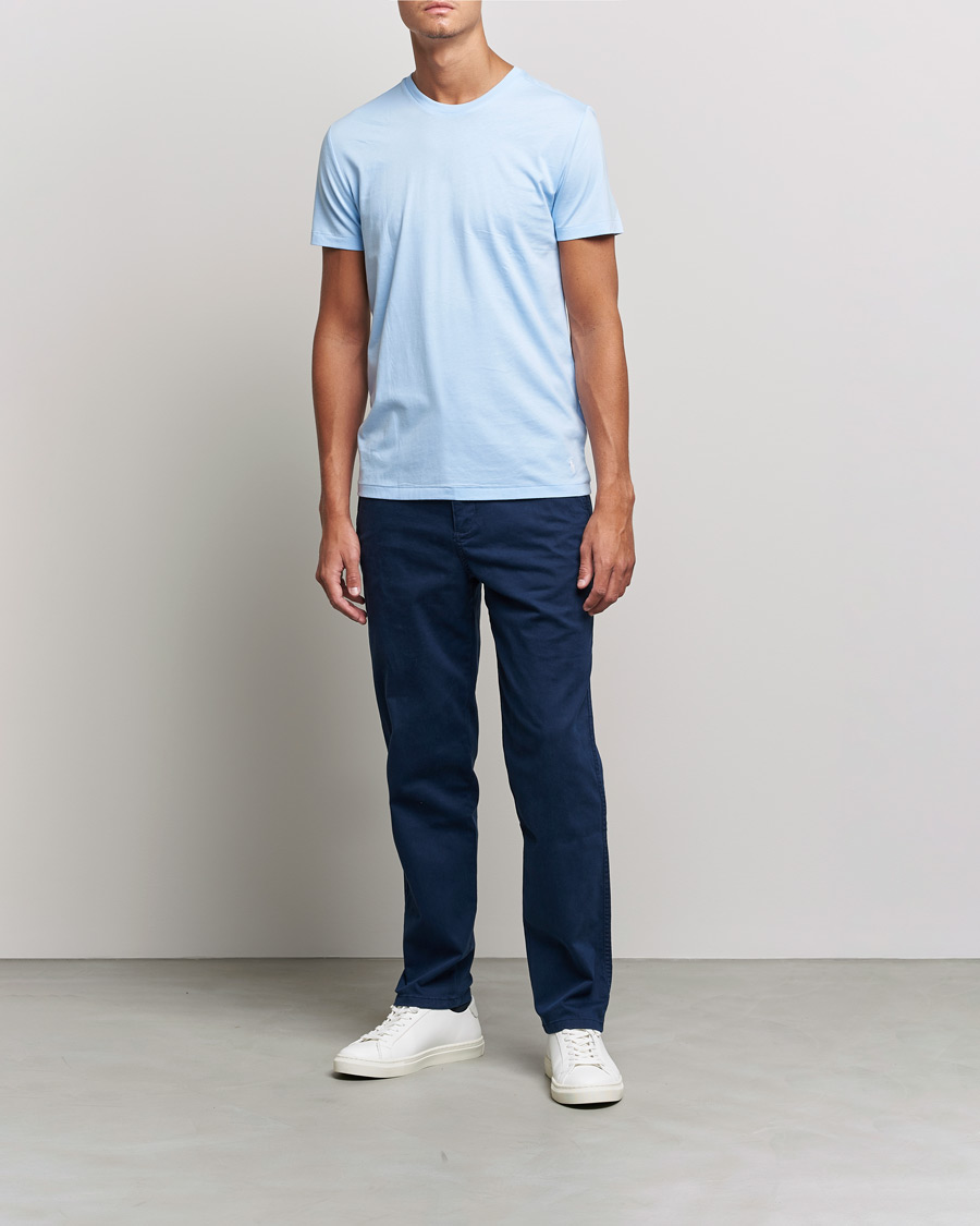 Herre | T-Shirts | Polo Ralph Lauren | 3-Pack Crew Neck T-Shirt Navy/Light Navy/Elite Blue