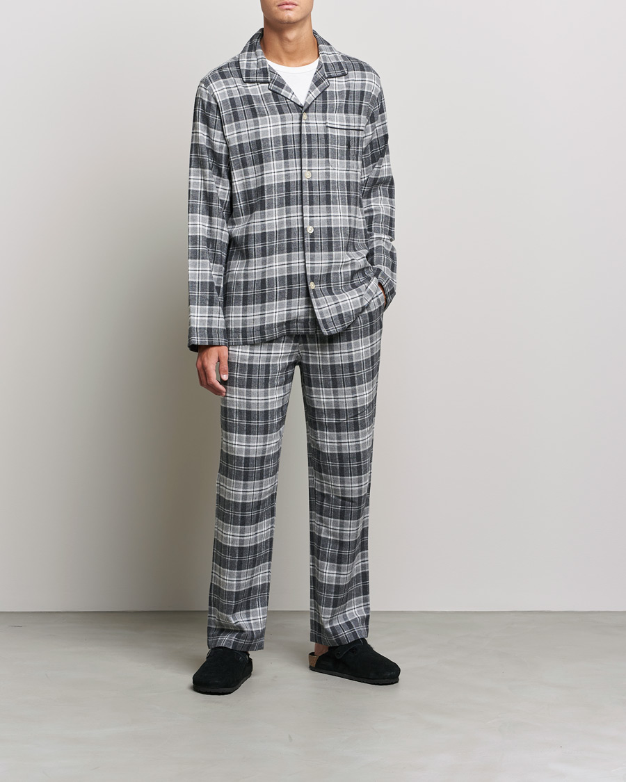 Herre | Pyjamas & Morgenkåber | Polo Ralph Lauren | Checked Flannel Pyjama Set Grey Heather