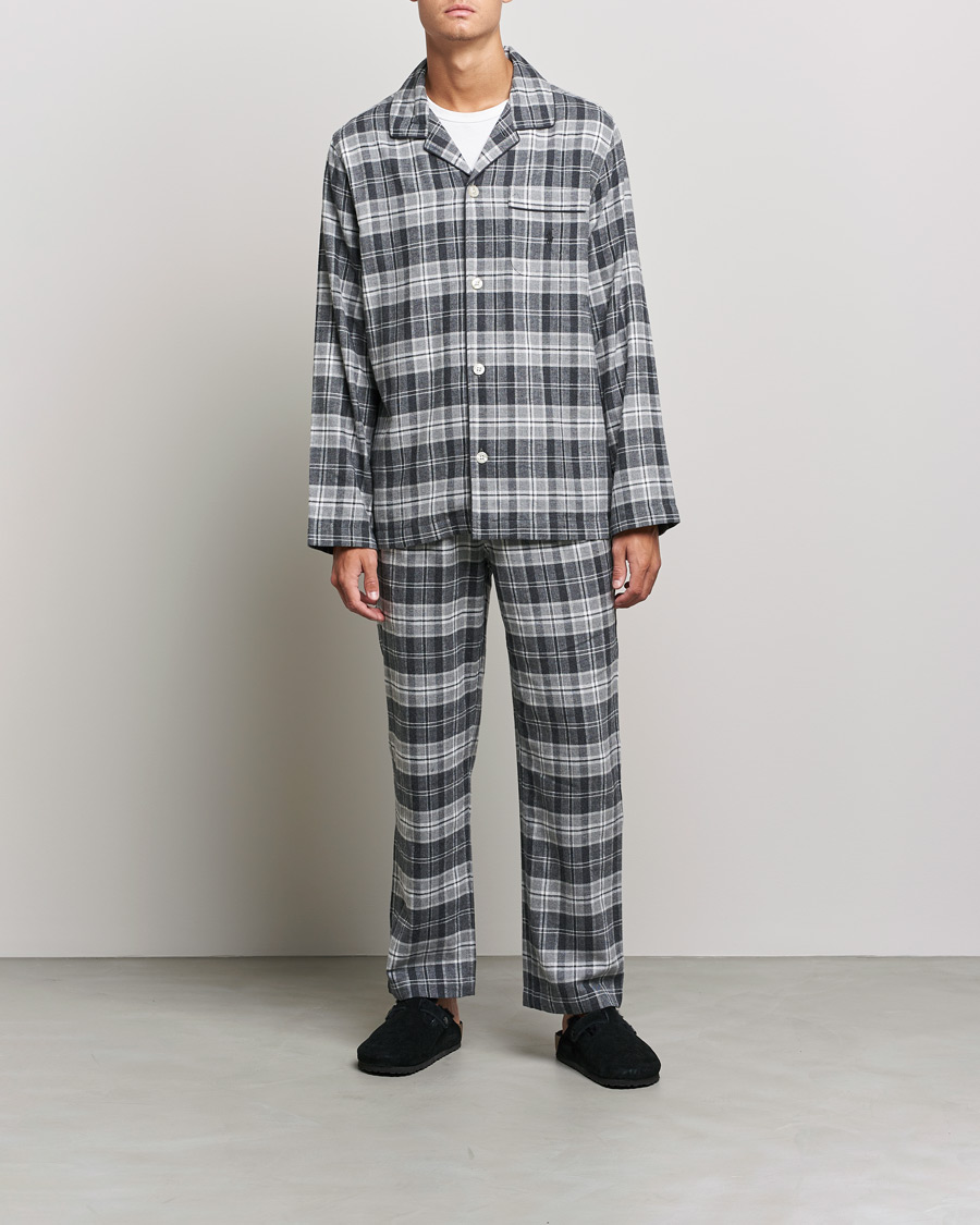 Herre | Pyjamas & Morgenkåber | Polo Ralph Lauren | Checked Flannel Pyjama Set Grey Heather
