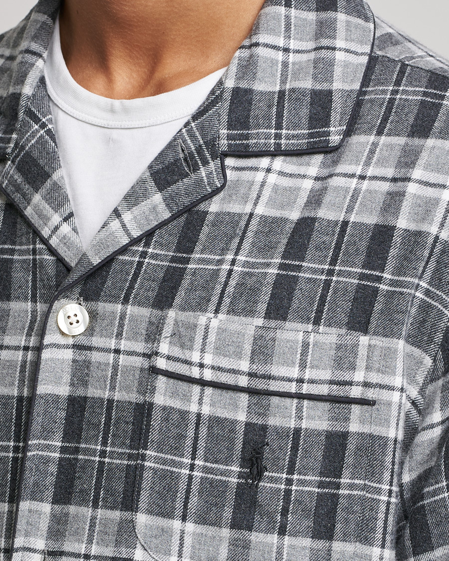 Herre | Pyjamas & Morgenkåber | Polo Ralph Lauren | Checked Flannel Pyjama Set Grey Heather