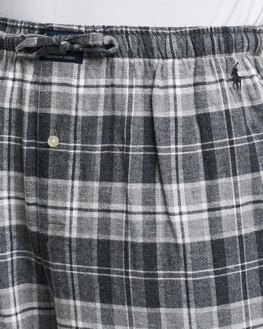Herre | Pyjamas & Morgenkåber | Polo Ralph Lauren | Checked Flannel Pyjama Set Grey Heather