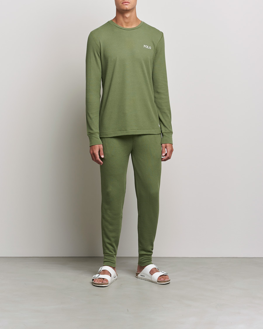 Herre | Bukser | Polo Ralph Lauren | Waffle Sweat Pants Army Olive