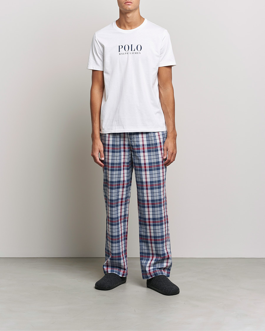 Herre | Pyjamas & Morgenkåber | Polo Ralph Lauren | Cotton Checked Pyjama Set White/Red