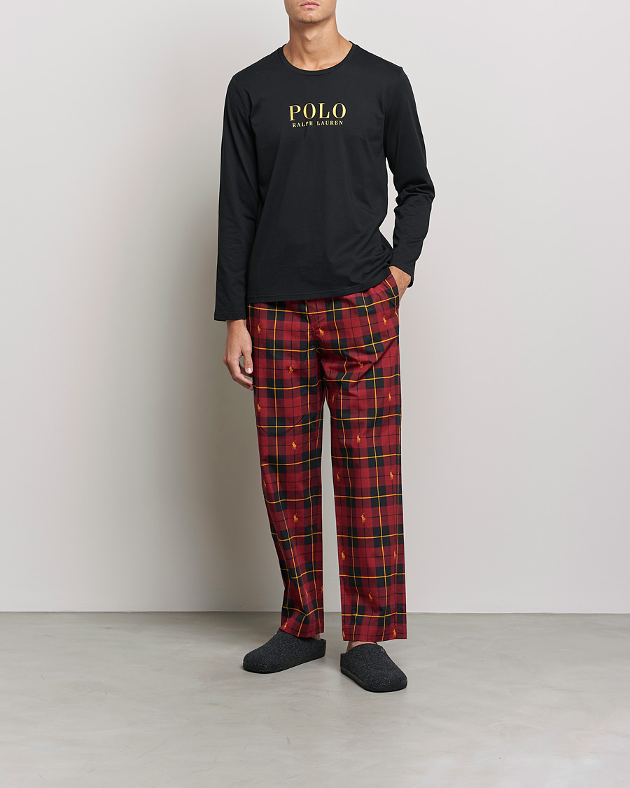 Herre | Pyjamas & Morgenkåber | Polo Ralph Lauren | Cotton Checked Pyjama Set Black/Red