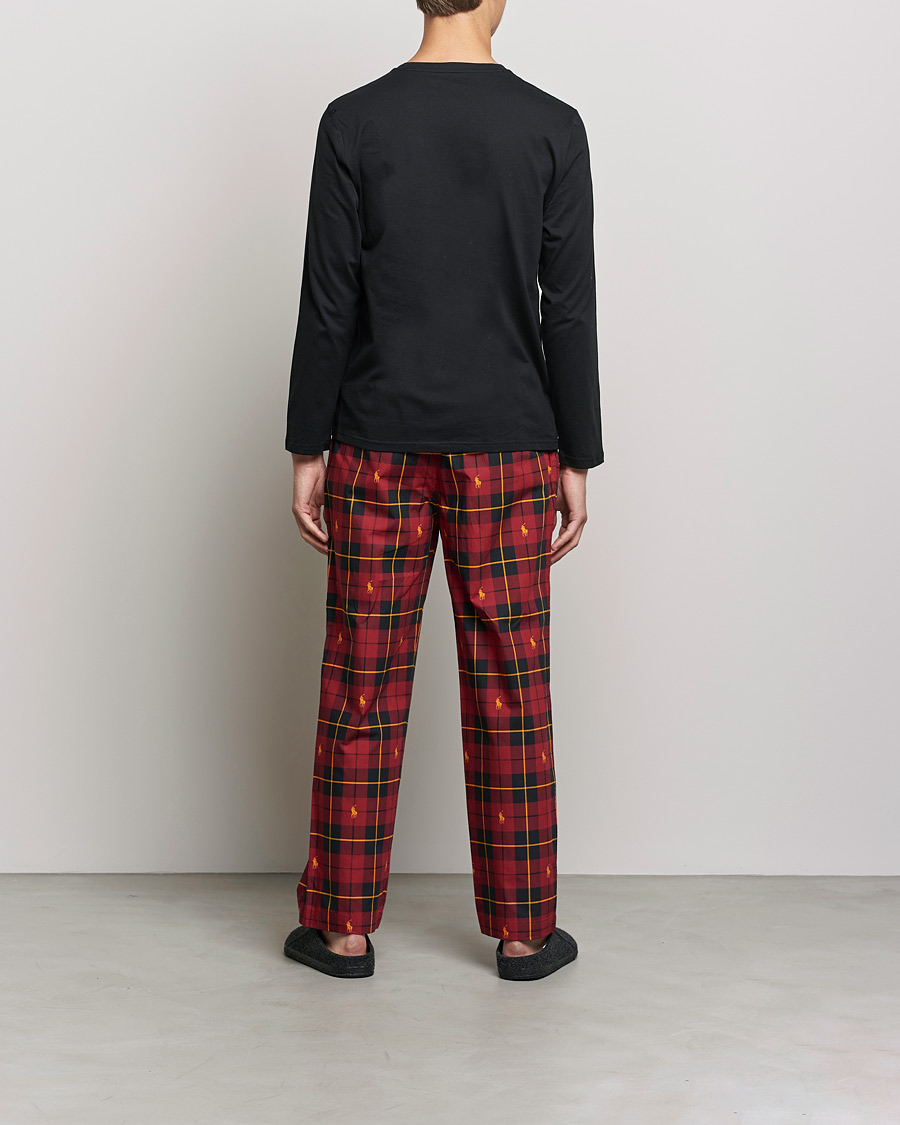 Herre | Pyjamas | Polo Ralph Lauren | Cotton Checked Pyjama Set Black/Red