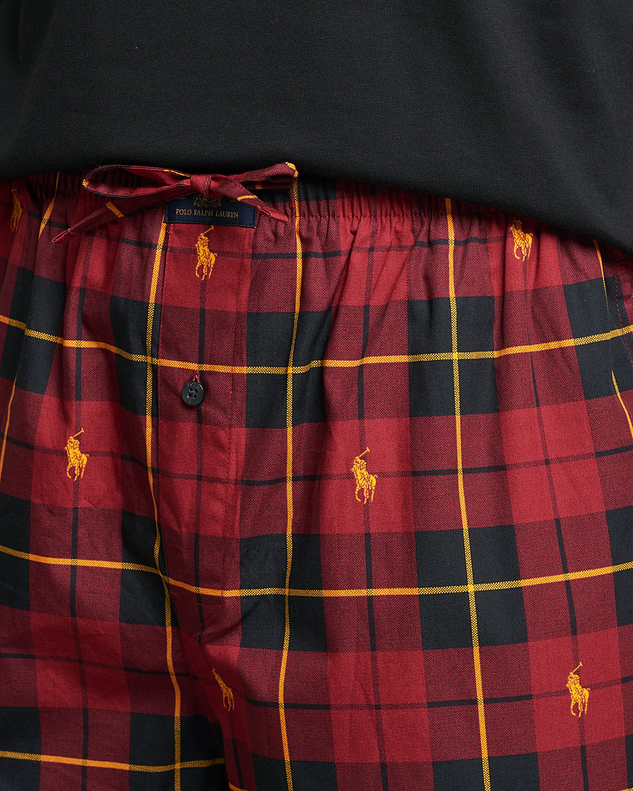 Herre | Pyjamas & Morgenkåber | Polo Ralph Lauren | Cotton Checked Pyjama Set Black/Red