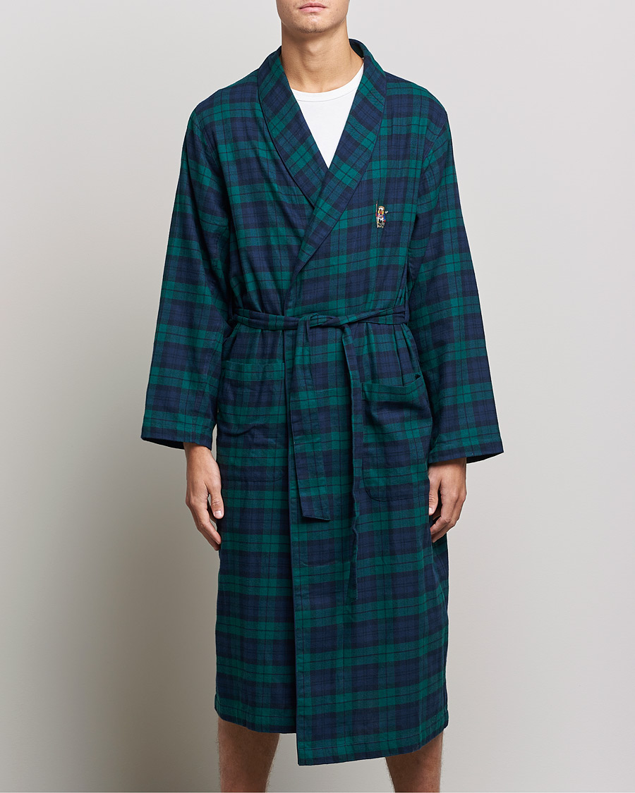 Herre | Pyjamas & Morgenkåber | Polo Ralph Lauren | Flannel Checked Robe Blackwatch
