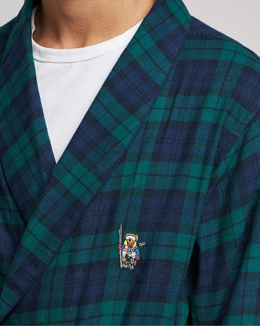 Herre | Pyjamas & Morgenkåber | Polo Ralph Lauren | Flannel Checked Robe Blackwatch