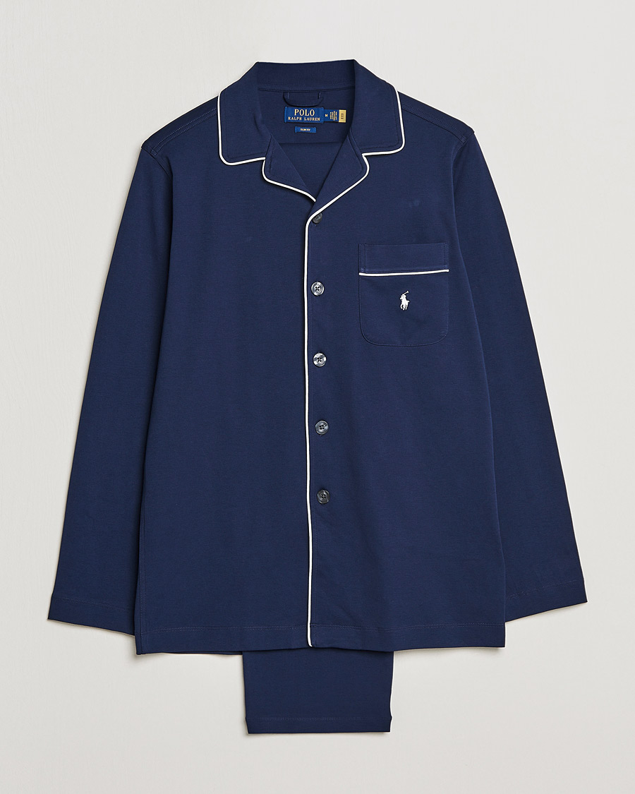 Herre | Pyjamas & Morgenkåber | Polo Ralph Lauren | Cotton Pyjama Set Cruise Navy