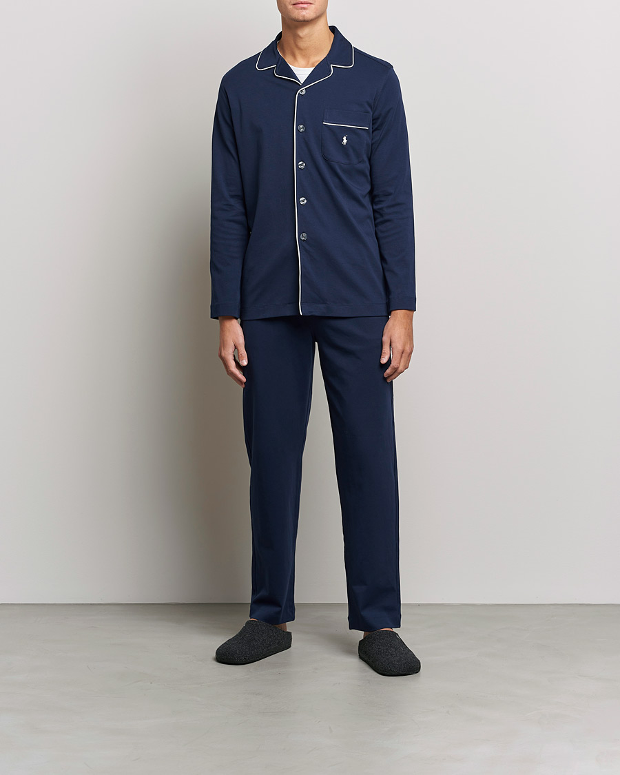 Herre | Pyjamas & Morgenkåber | Polo Ralph Lauren | Cotton Pyjama Set Cruise Navy