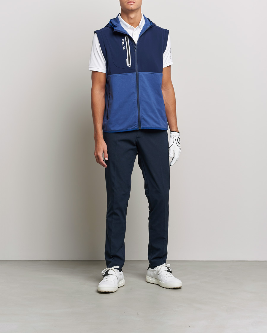 Herre | Trøjer | RLX Ralph Lauren | Techy Terry Full-Zip Hoodie Light Navy/French Navy