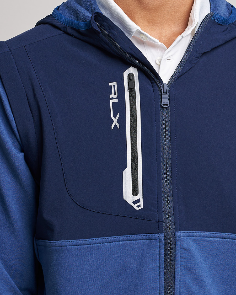 Herre | Trøjer | RLX Ralph Lauren | Techy Terry Full-Zip Hoodie Light Navy/French Navy