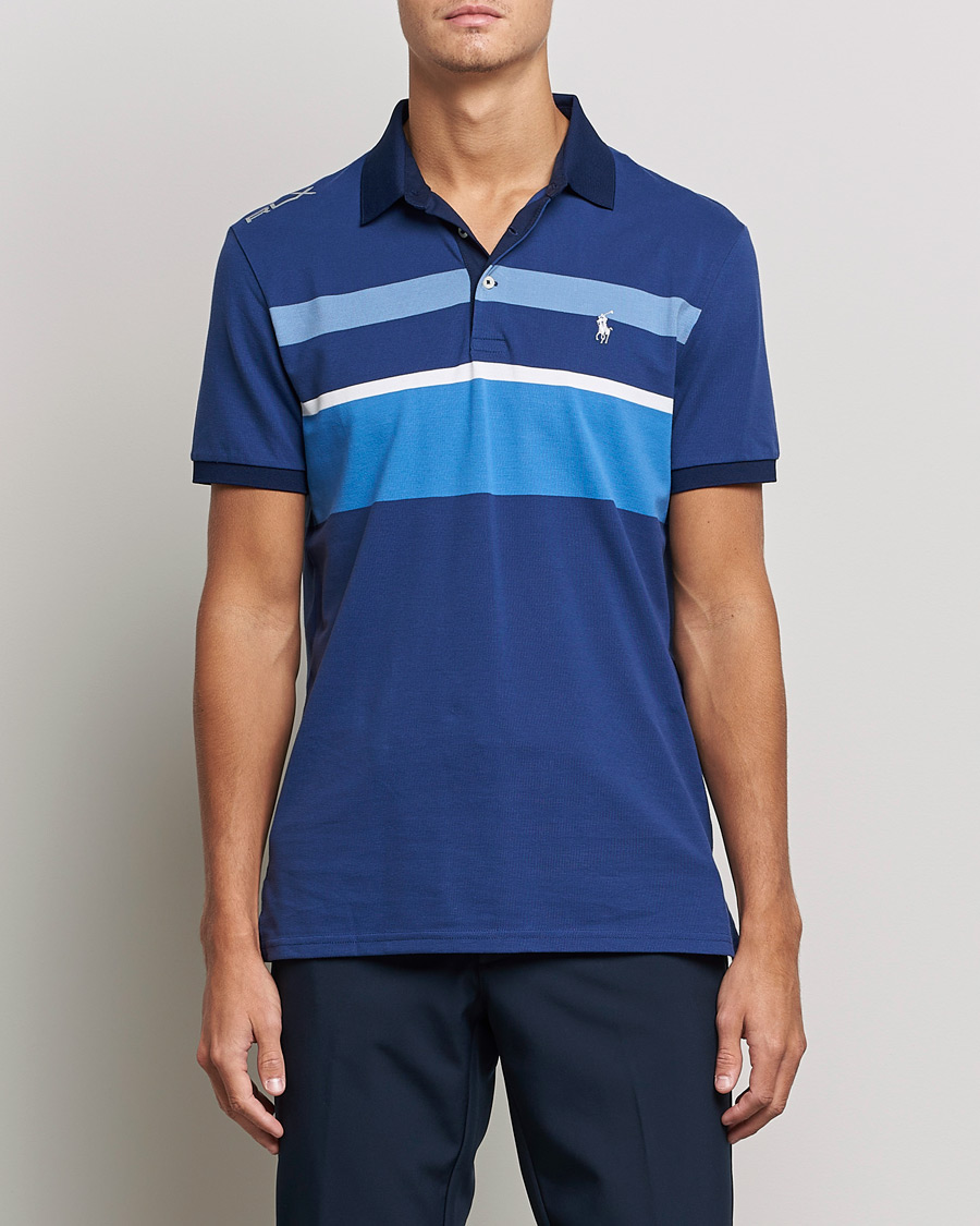 Herre | Polotrøjer | RLX Ralph Lauren | Performance Striped Polo Navy Multi