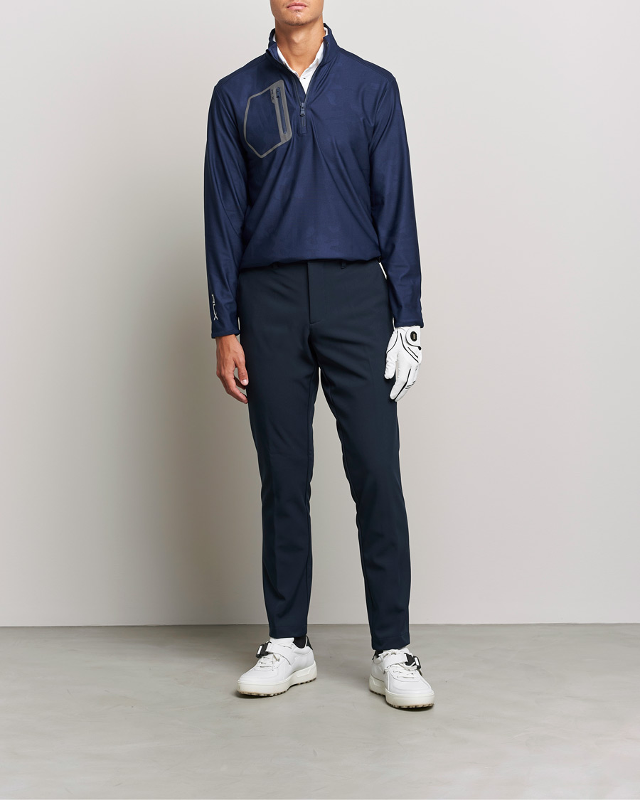 Herre | Trøjer | RLX Ralph Lauren | Luxury Performance Jersey Half-Zip French Navy Camo