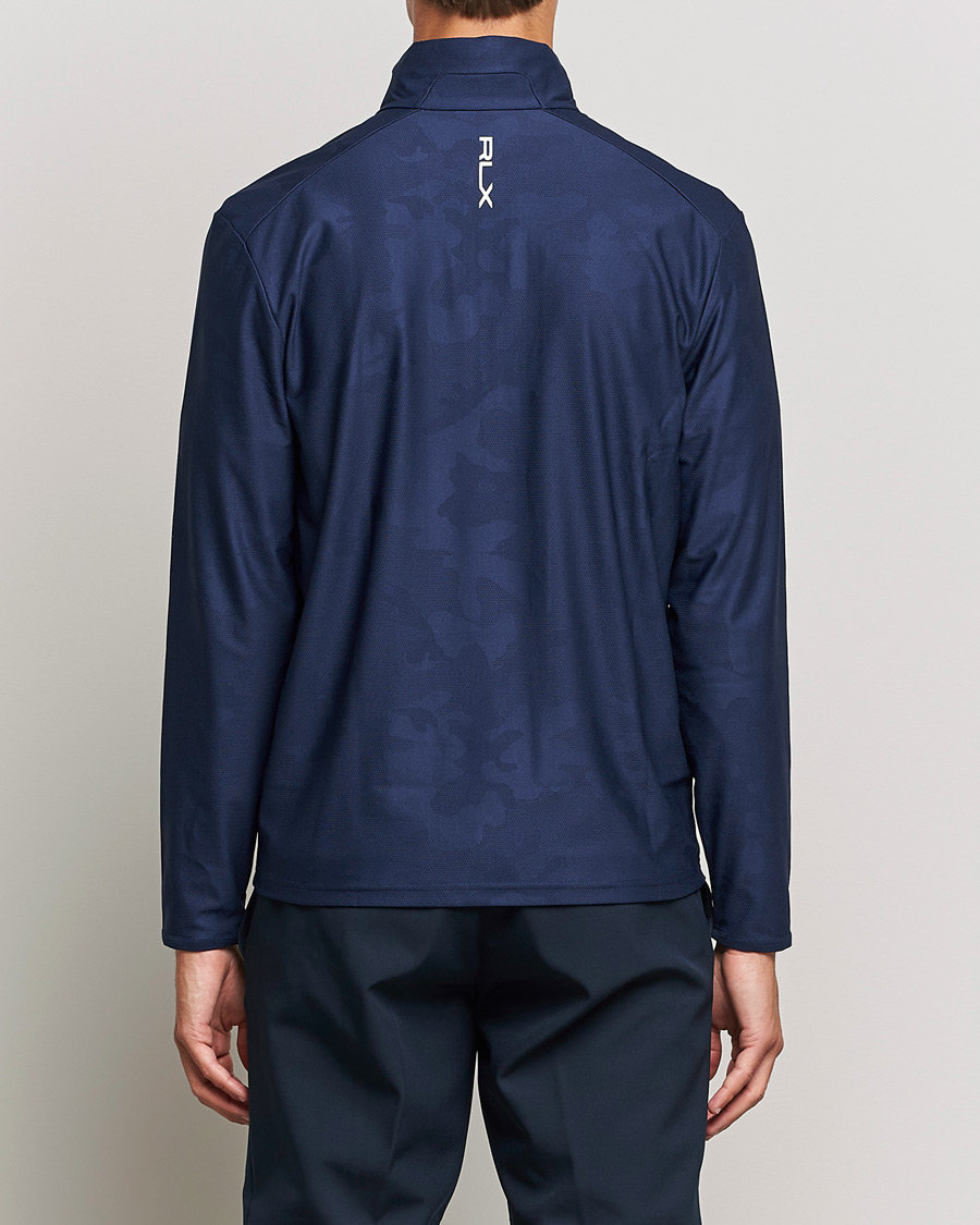 Herre | Trøjer | RLX Ralph Lauren | Luxury Performance Jersey Half-Zip French Navy Camo