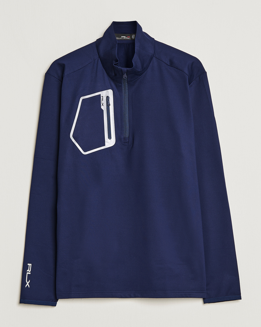 Herre | Trøjer | RLX Ralph Lauren | Luxury Performance Jersey Half-Zip Navy