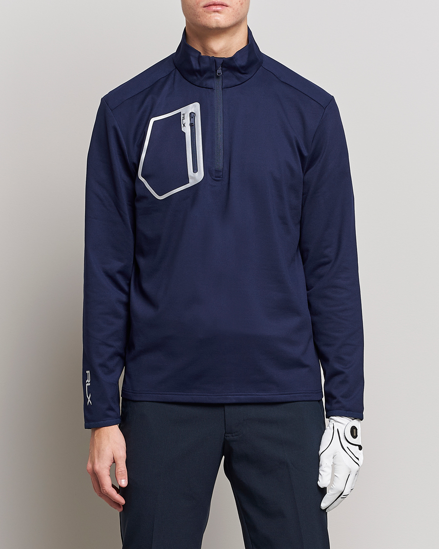 Herre | Trøjer | RLX Ralph Lauren | Luxury Performance Jersey Half-Zip Navy