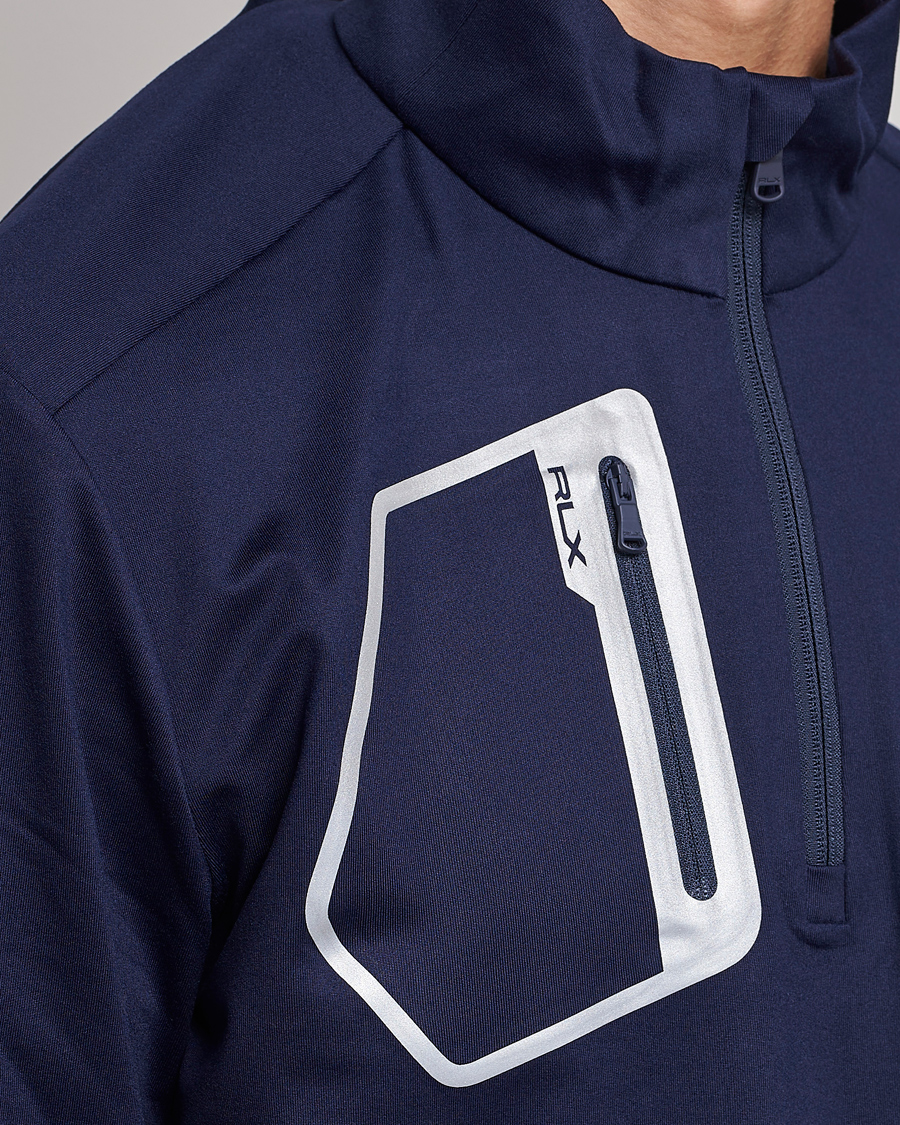 Herre | Trøjer | RLX Ralph Lauren | Luxury Performance Jersey Half-Zip Navy