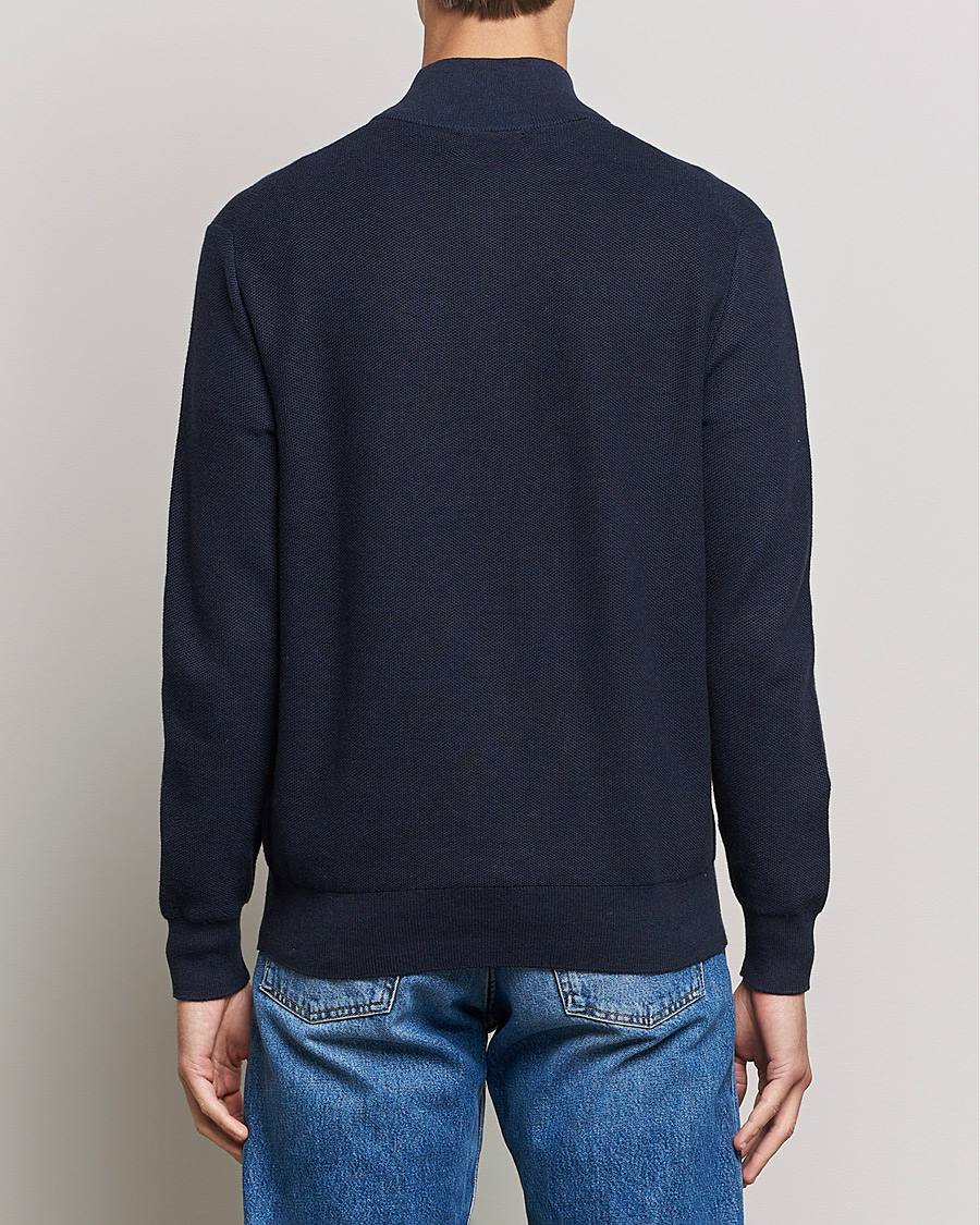 Herre | Trøjer | Polo Ralph Lauren | Textured Half-Zip Navy Heather