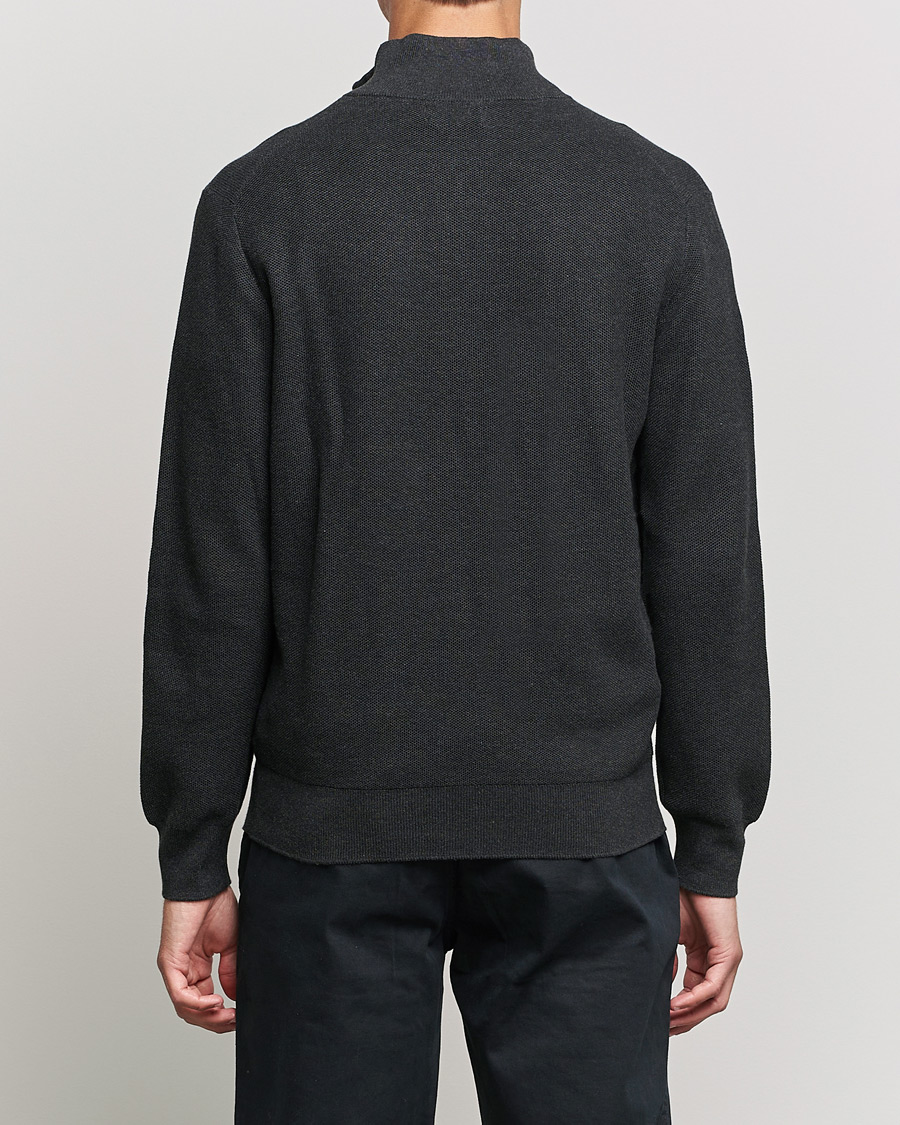 Herre | Trøjer | Polo Ralph Lauren | Textured Half-Zip Dark Granite Heather