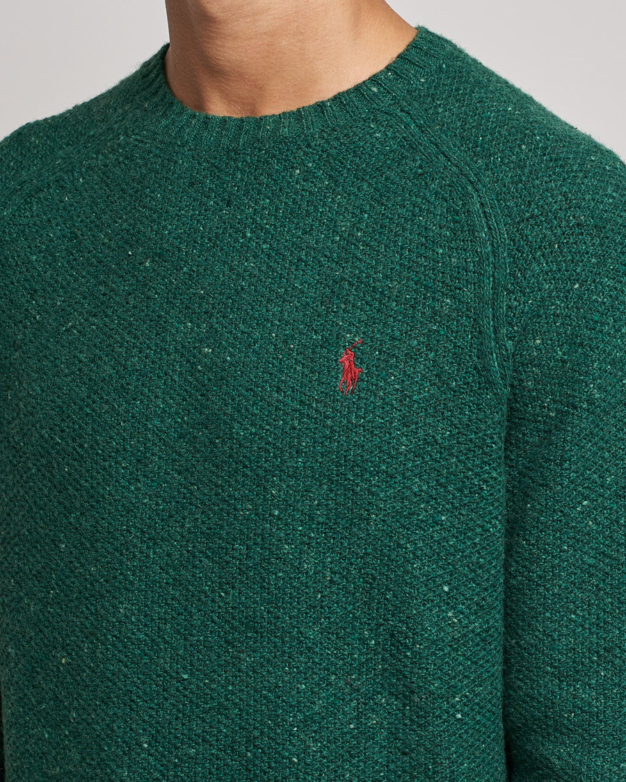 Herre | Trøjer | Polo Ralph Lauren | Wool Donegal Knitted Sweater Forest Green