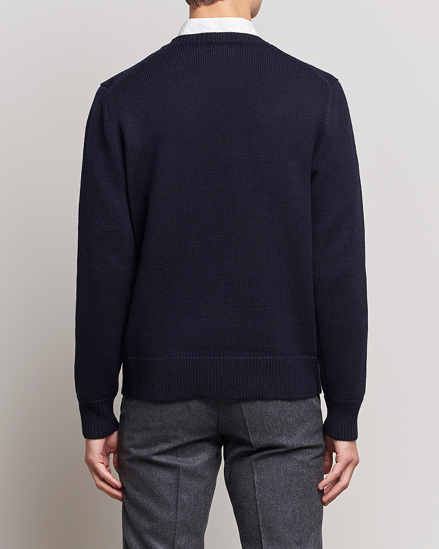 Herre | Trøjer | Polo Ralph Lauren | Wool Logo Knitted Sweater Hunter Navy