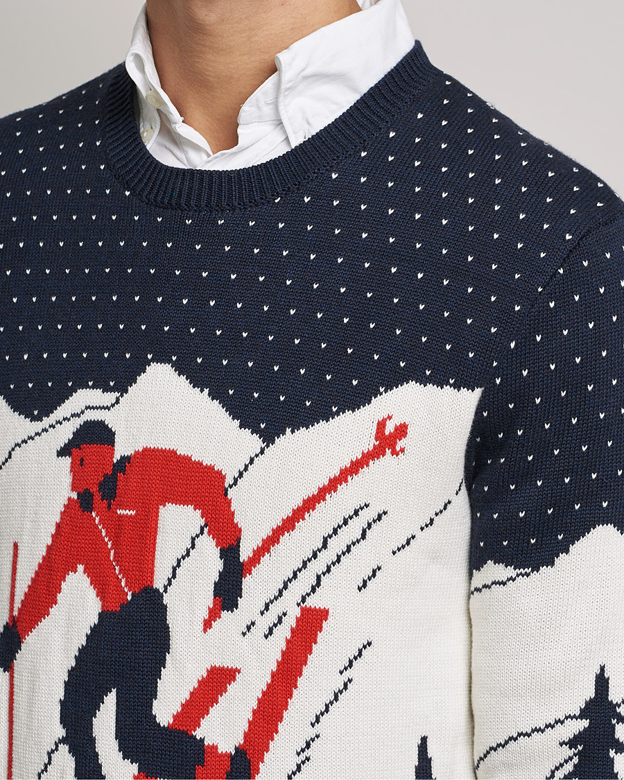 Herre | Trøjer | Polo Ralph Lauren | Cotton Ski Knitted Sweater Navy Multi