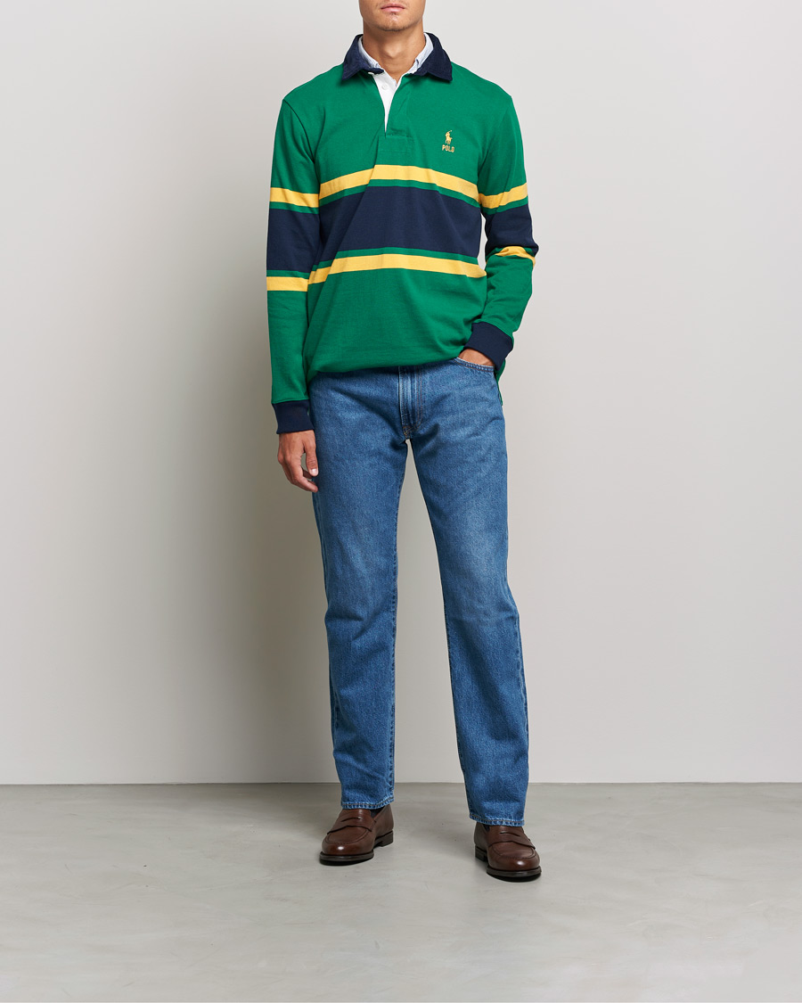 Herre | Trøjer | Polo Ralph Lauren | Jersey Striped Rugger Athletic Green