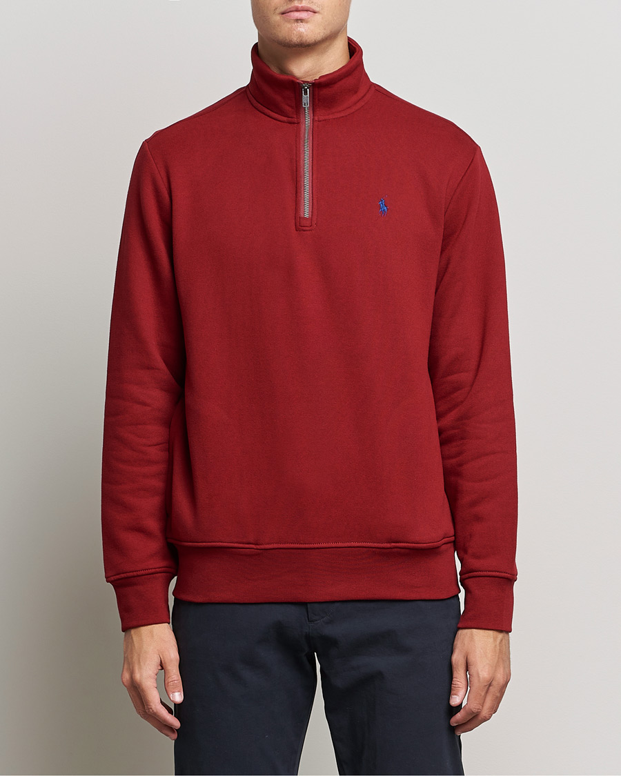 Herre | Half-zip | Polo Ralph Lauren | Fleece Jersey Half Zip Holiday Red