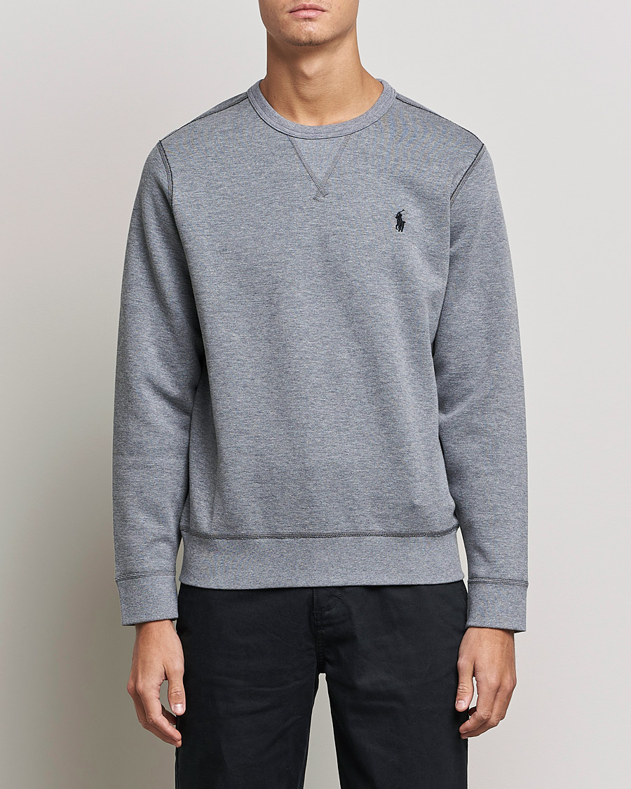 Herre |  | Polo Ralph Lauren | Double Knit Sweatshirt Classic Grey Heather