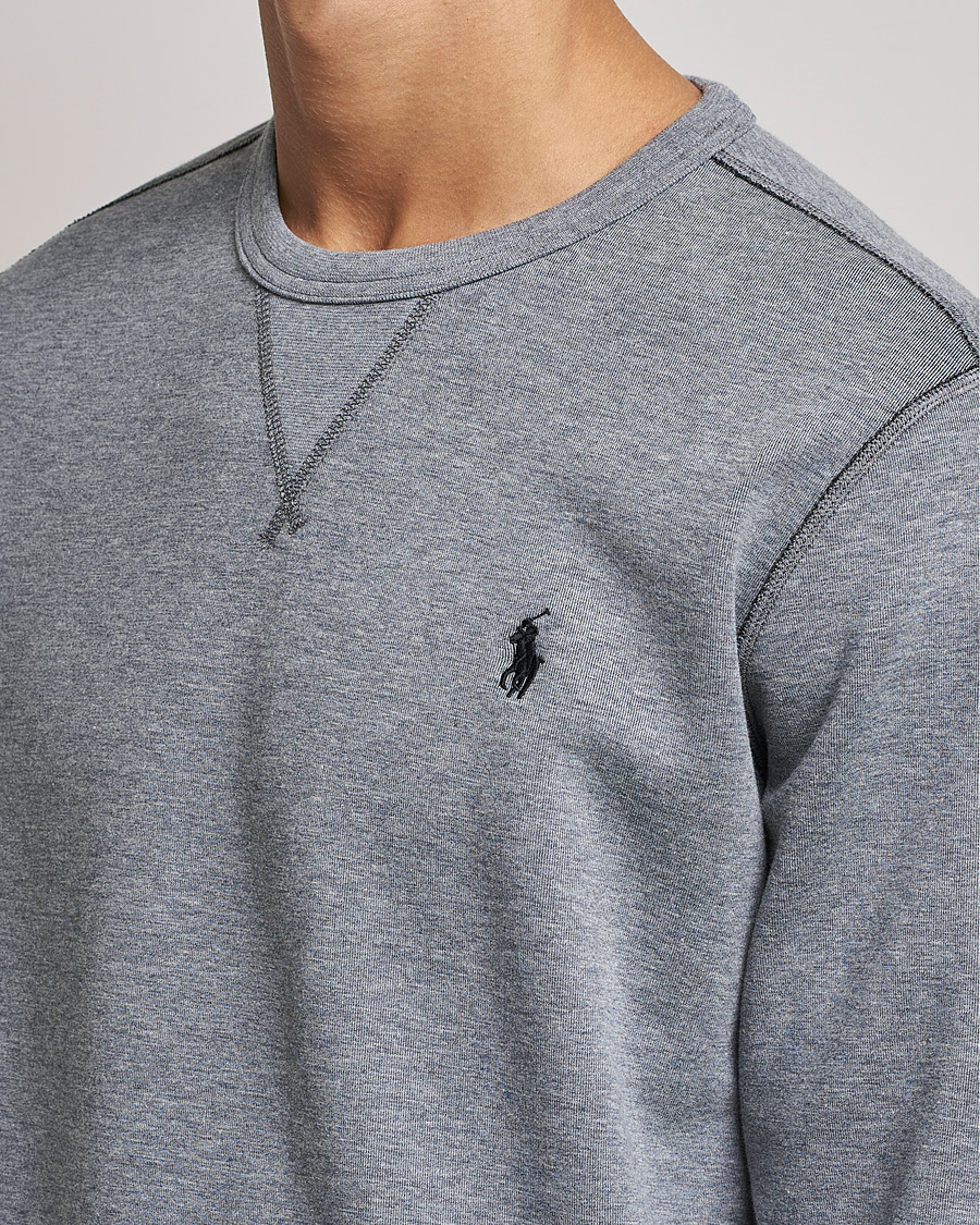 Herre | Trøjer | Polo Ralph Lauren | Double Knit Sweatshirt Classic Grey Heather