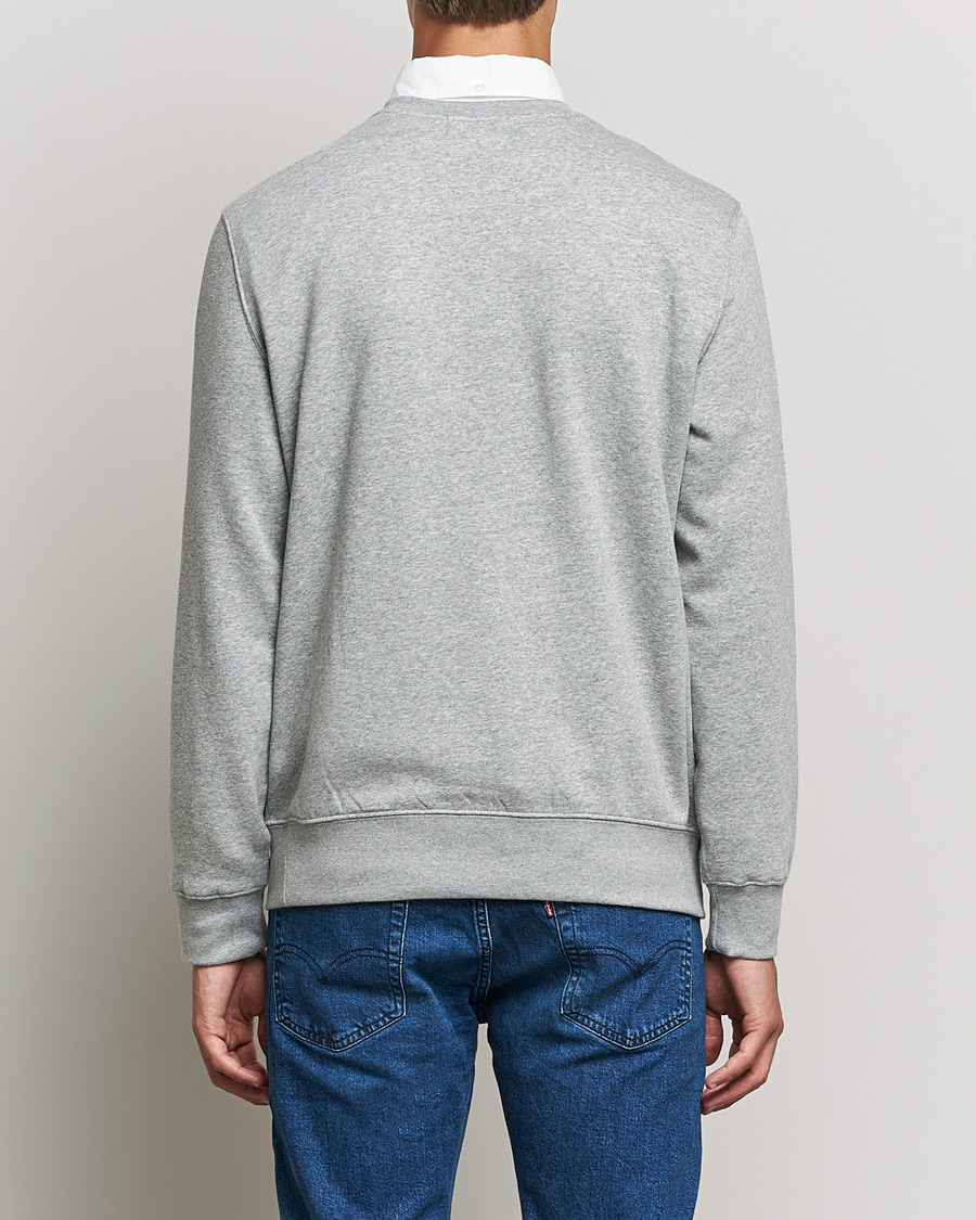 Herre | Trøjer | Polo Ralph Lauren | Printed Denim Bear Sweatshirt Andover Heather