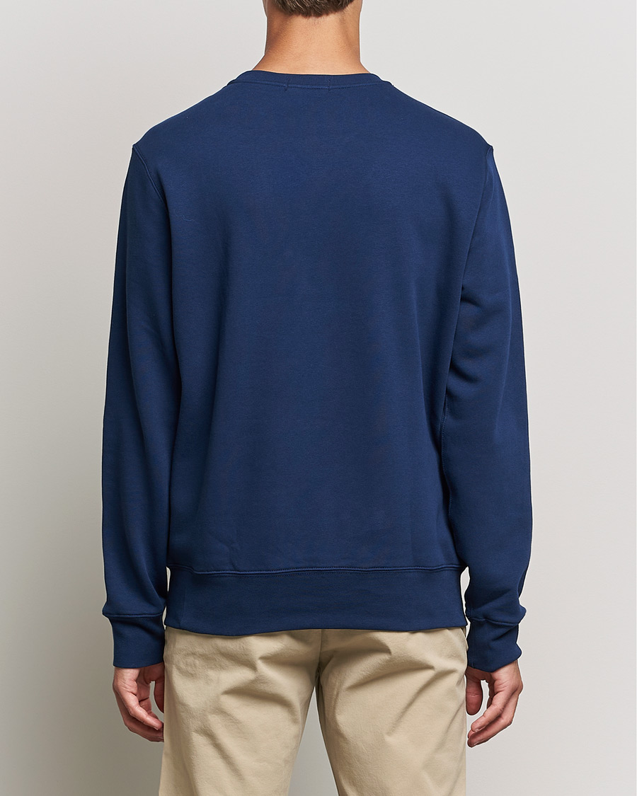 Herre | Trøjer | Polo Ralph Lauren | Printed Denim Bear Sweatshirt Newport Navy