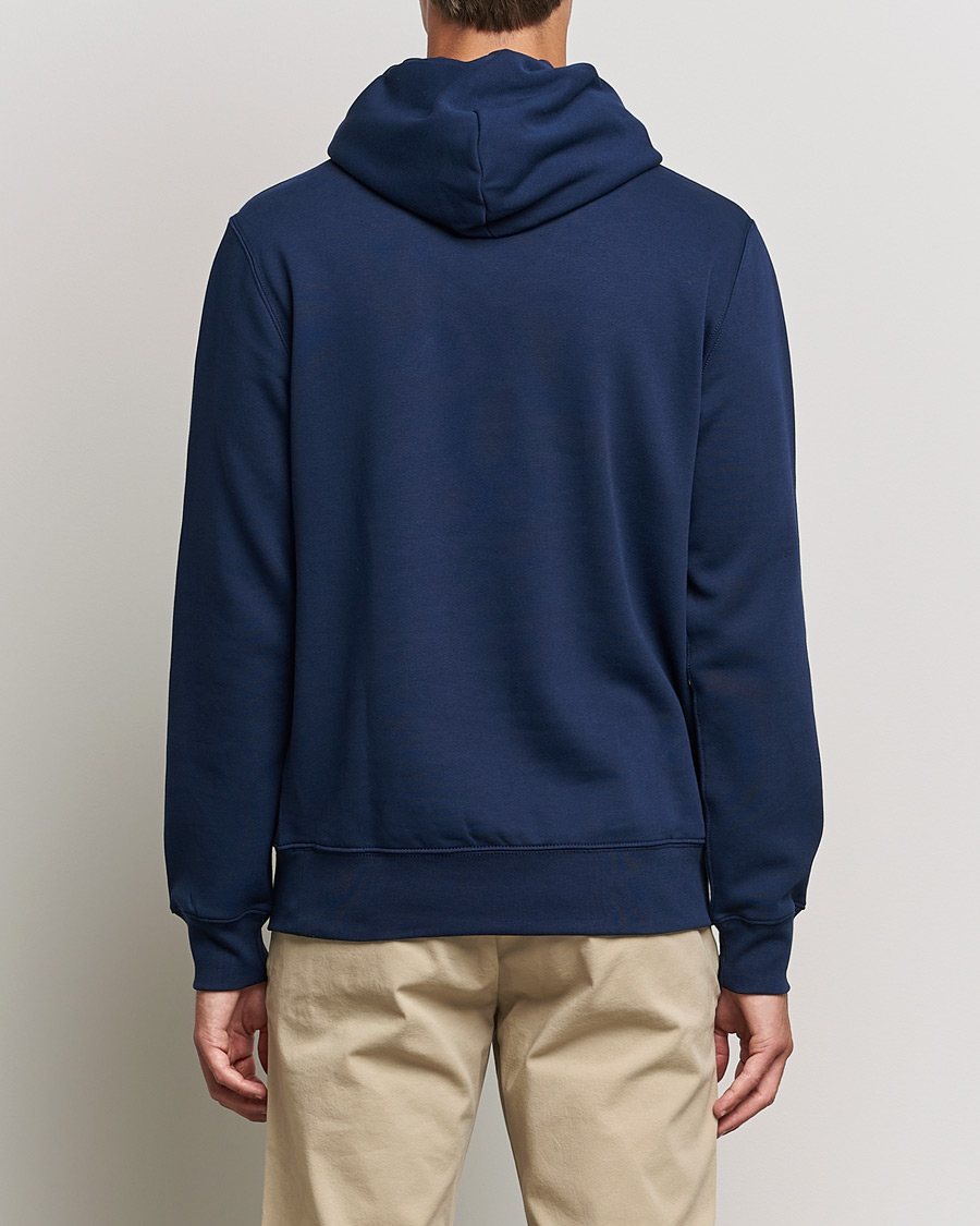 Herre | Trøjer | Polo Ralph Lauren | Printed Denim Bear Hoodie Cruise Navy