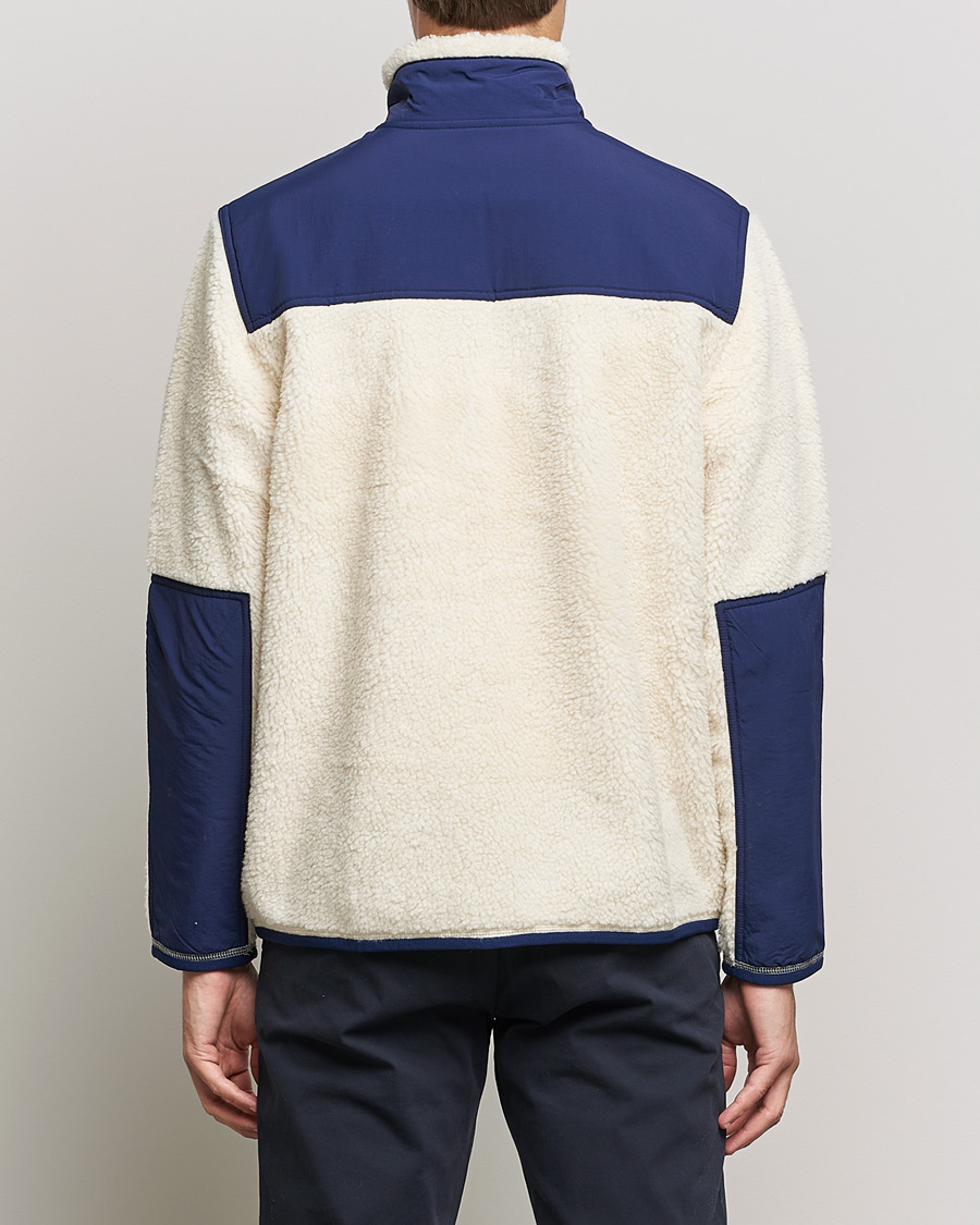 Herre | Trøjer | Polo Ralph Lauren | Bonded Sherpa Full Zip Sweater Creme/Navy