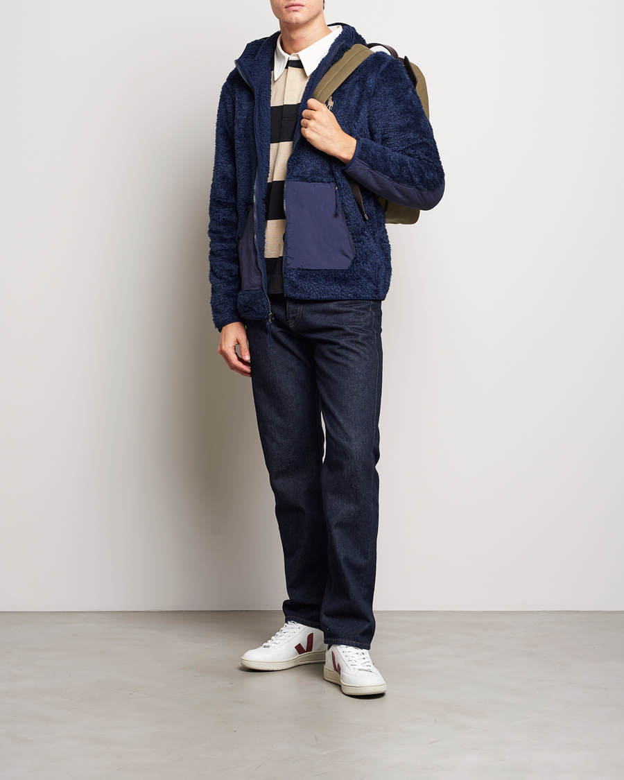 Herre | Trøjer | Polo Ralph Lauren | Curly Sherpa Full Zip Hoodie Newport Navy