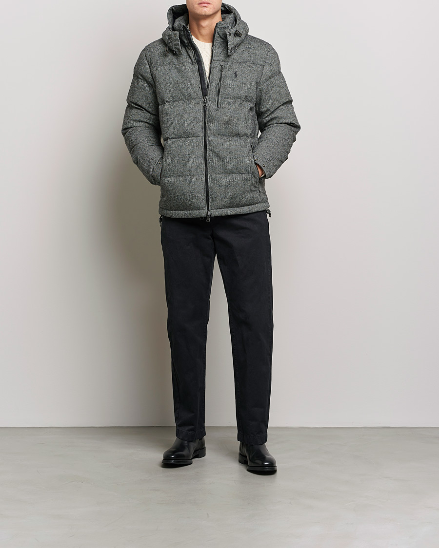 Herre | Jakker | Polo Ralph Lauren | El Cap Herringbone Down Jacket Grey
