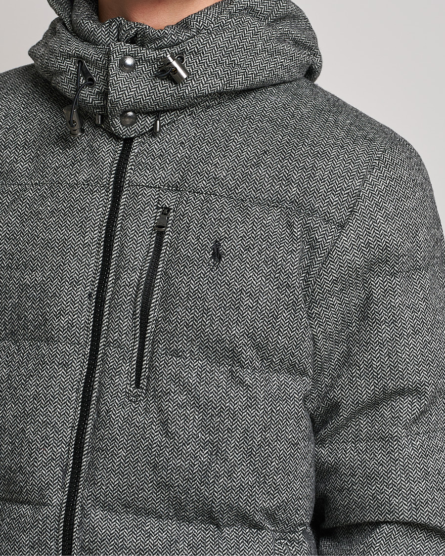 Herre | Jakker | Polo Ralph Lauren | El Cap Herringbone Down Jacket Grey