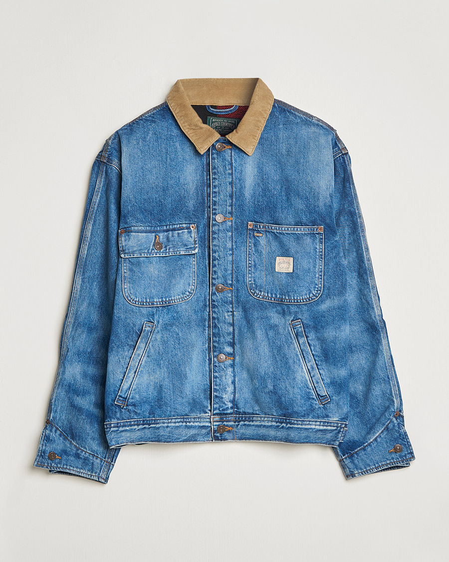 Polo Lauren Dungaree Jacket Blue - CareOfCarl.dk