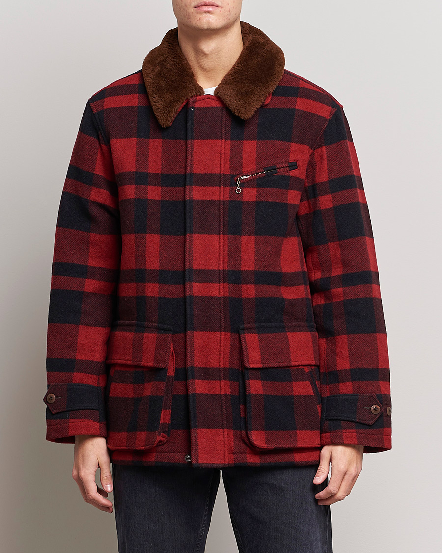 Herre | Jakker | Polo Ralph Lauren | Lumber Wool Checked Jacket Red/Black