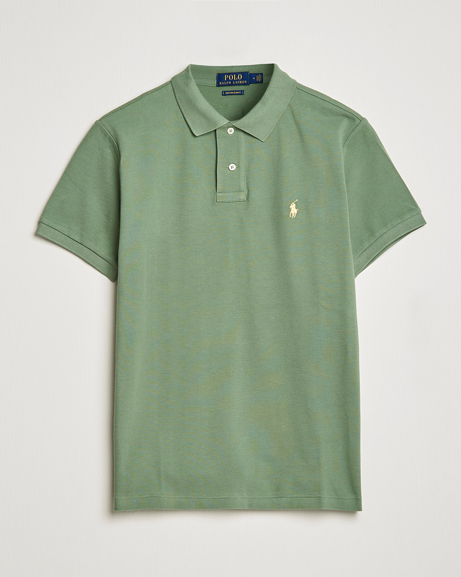 Herre | Polotrøjer | Polo Ralph Lauren | Custom Slim Fit Polo Cargo Green