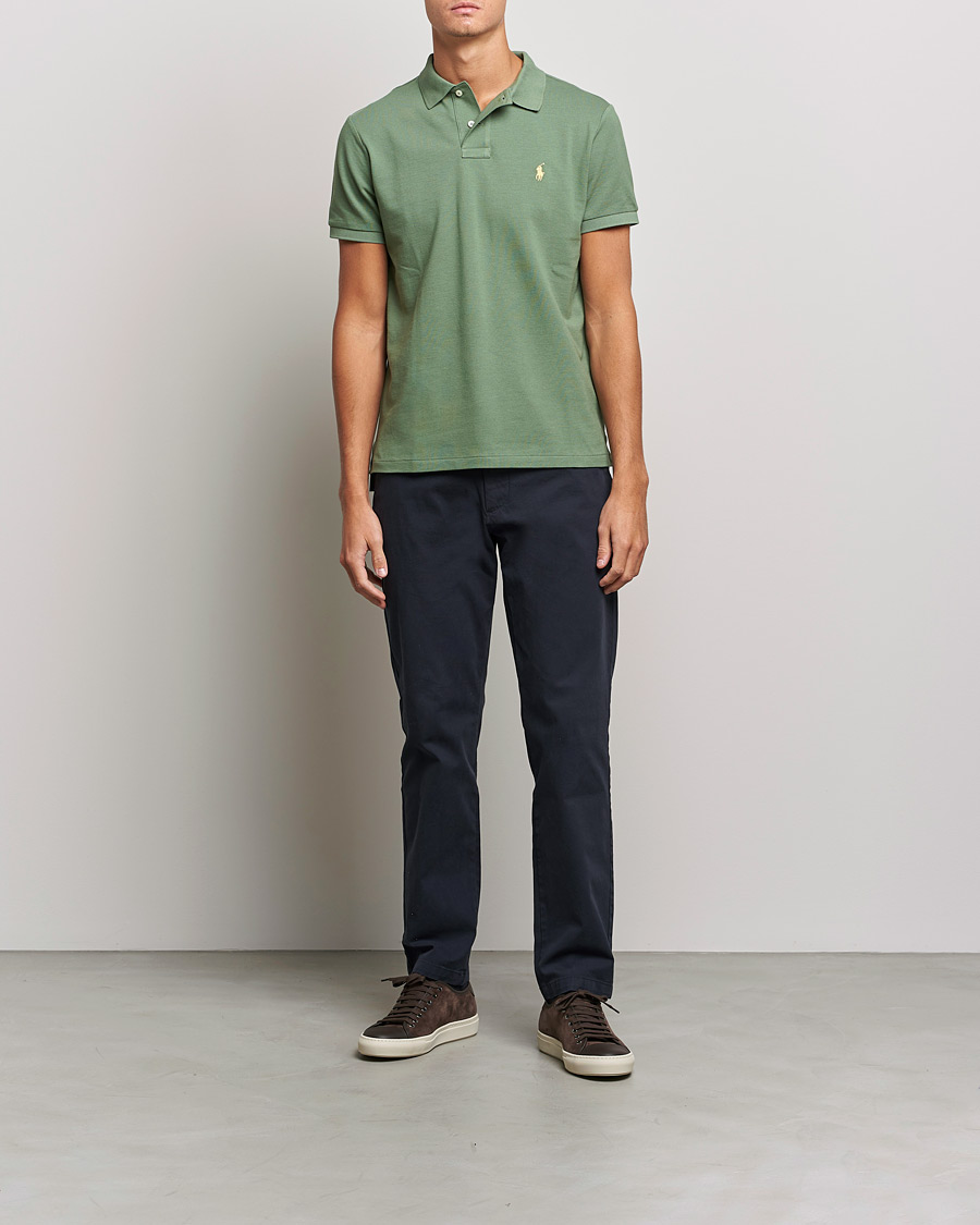Herre | Polotrøjer | Polo Ralph Lauren | Custom Slim Fit Polo Cargo Green