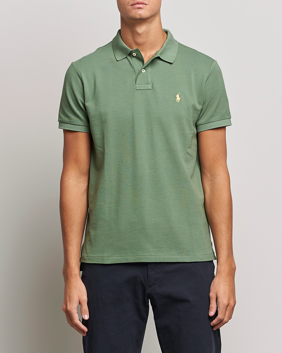 Herre | Polotrøjer | Polo Ralph Lauren | Custom Slim Fit Polo Cargo Green