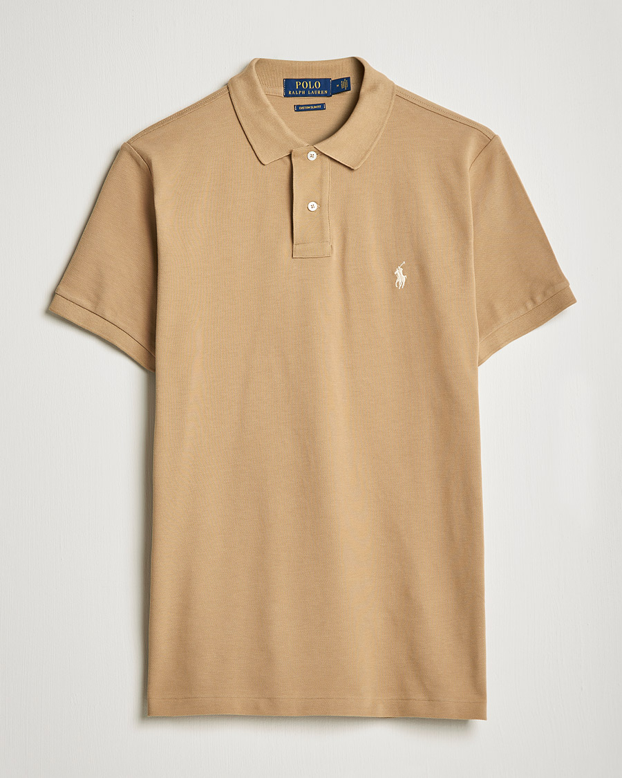 Herre | Polotrøjer | Polo Ralph Lauren | Custom Slim Fit Polo Luxury Tan