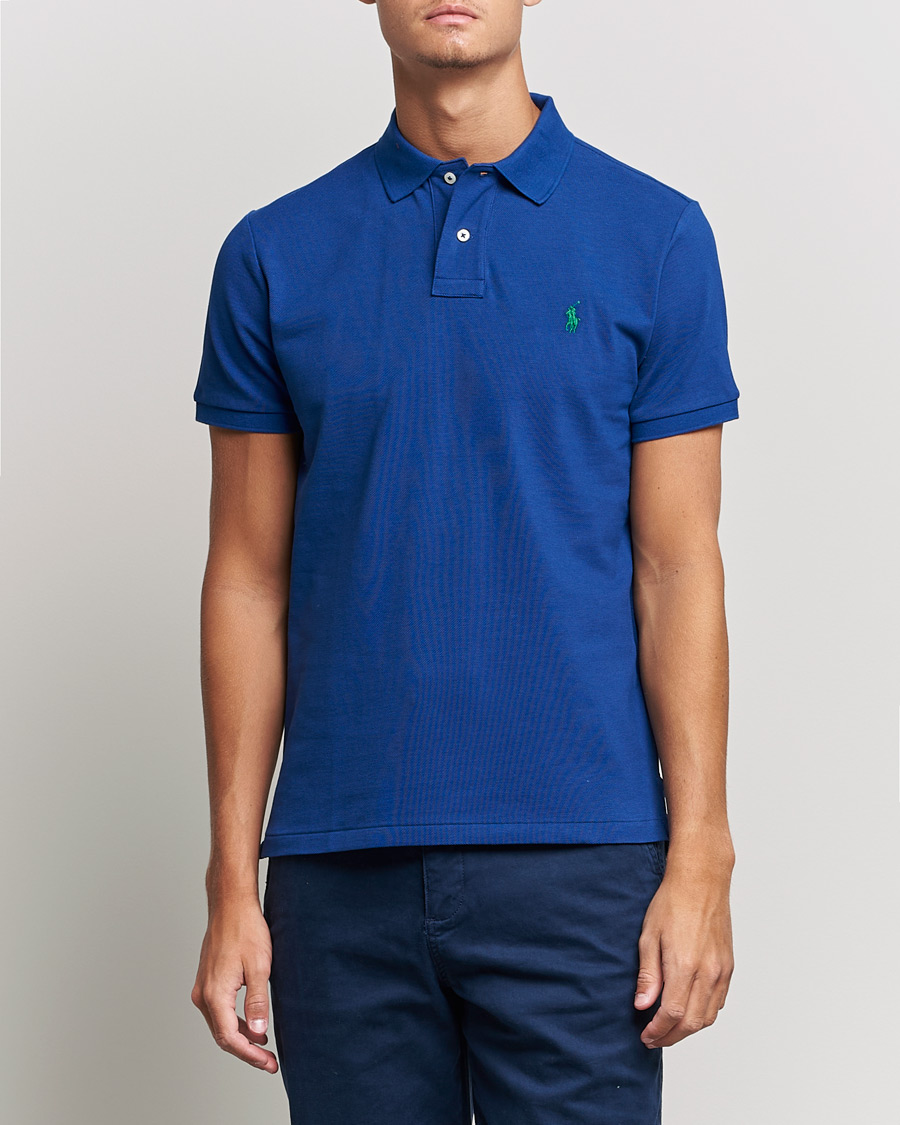 Herre | Polotrøjer | Polo Ralph Lauren | Custom Slim Fit Polo Harrison Blue