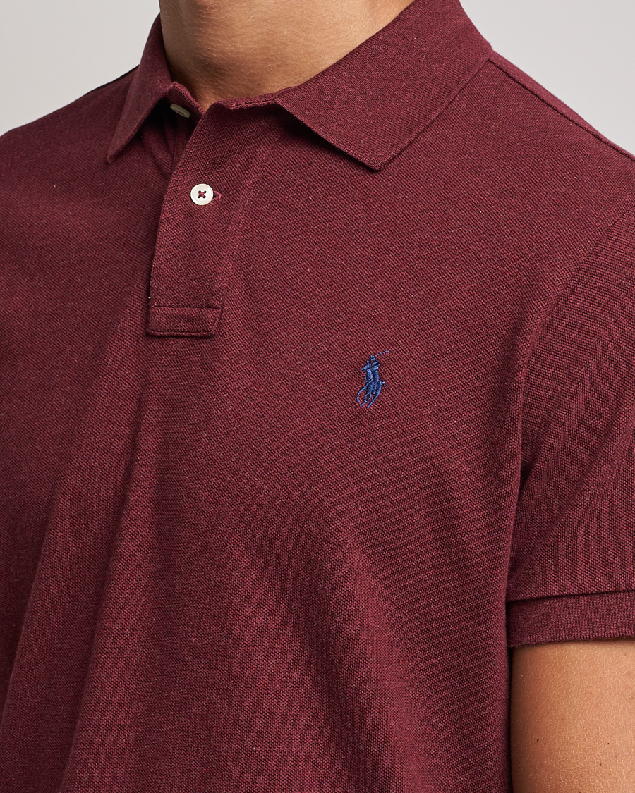 Herre | Polotrøjer | Polo Ralph Lauren | Custom Slim Fit Polo Spring Wine Heather