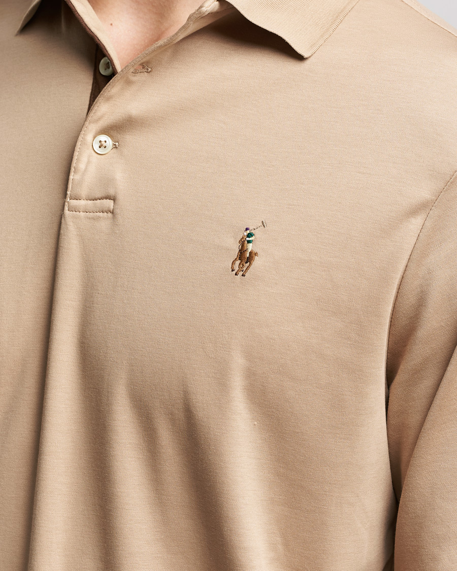 Herre | Trøjer | Polo Ralph Lauren | Luxury Pima Cotton Long Sleeve Polo Vintage Khaki